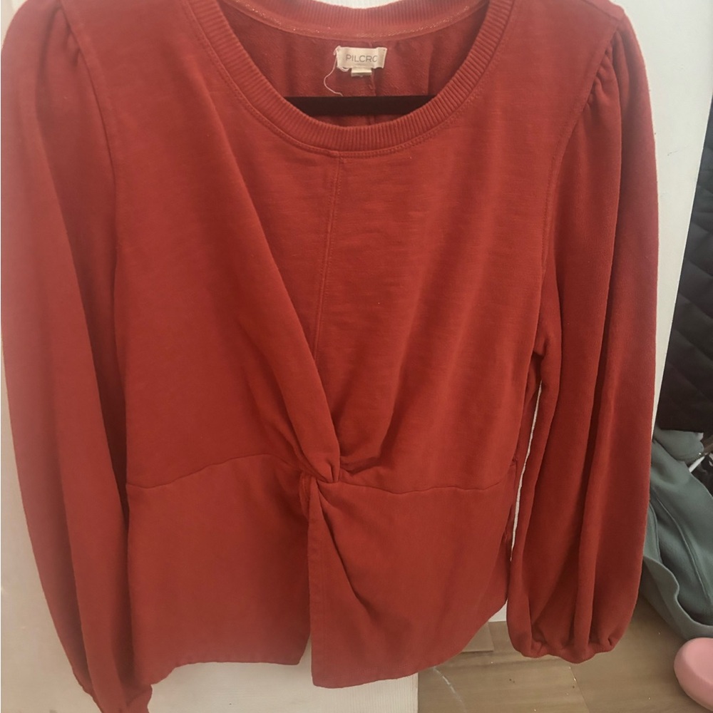 Pilcro Red Long Sleeve Top - Anthropology
